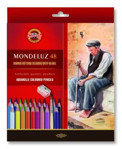 Akvarelové pastelky Mondeluz 3713 - 48 ks