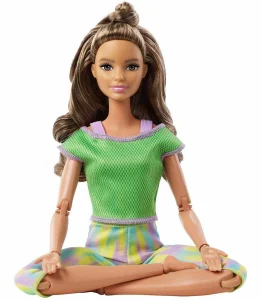 Barbie V pohybu: Brunetka v zeleném
