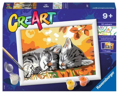 CreArt Malování podle čísel: Podzimní koťata 18x13cm