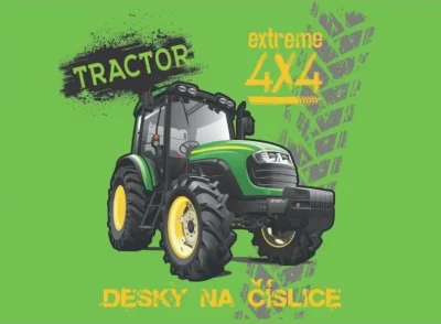 Desky na číslice Traktor