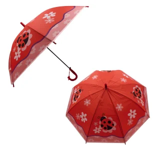 Deštník 66cm vystřelovací s píšťalkou Beruška
