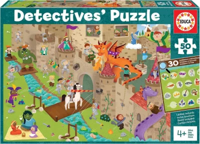 Detektivní puzzle Hrad 50 dílků