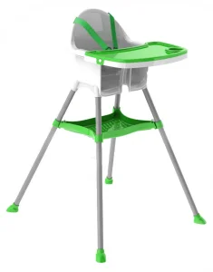 Jídelní židlička bílo-zelená