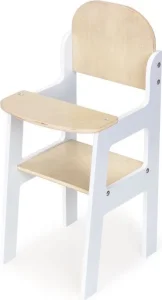 Dětská židlička pro panenky bílá