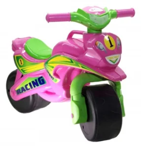 Dětské odrážedlo motorka SPORTS (růžová+zelená)