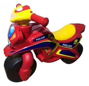 Dětské odrážedlo Policejní motorka (červená+žlutá)