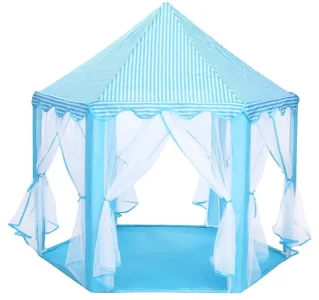 Dětský stan na hraní Princeznin palác modrý