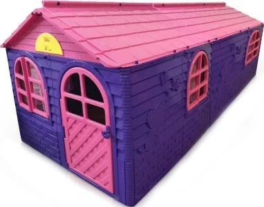 Dětský zahradní domeček XXL fialovo-růžový