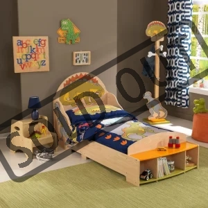 Dětská dřevěná postel Dinosaurus