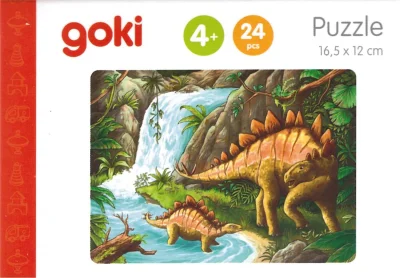 Dřevěné puzzle Dinosauři: Stegosaurus 24 dílků