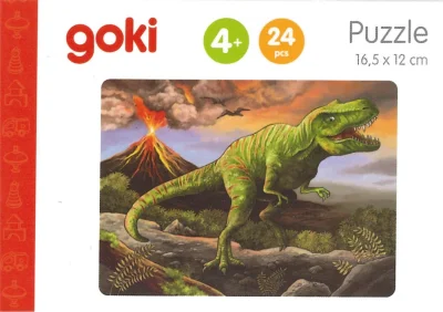 Dřevěné puzzle Dinosauři: T-Rex 24 dílků