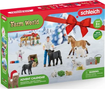 Farm World® 98642 Adventní kalendář Schleich 2022 Domácí zvířata 