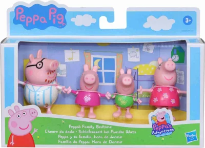 Figurky Prasátko Peppa s rodinou: V pyžamech
