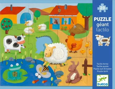 Hmatové vkládací puzzle Farma