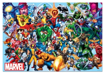 Puzzle Hrdinové Marvel 1000 dílků