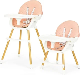 Jídelní židlička 2v1 Růžová