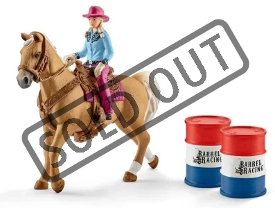 Horse Club® 41417 Kovbojka při jízdě kolem barelů