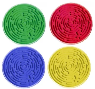Kuličkový labyrint kruh 1ks (mix)