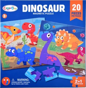 Magnetické puzzle Svět dinosaurů 2x20 dílků