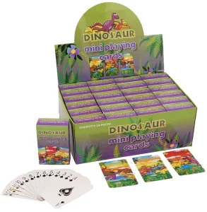 Mini hrací karty - Dinosauři (54 listů)