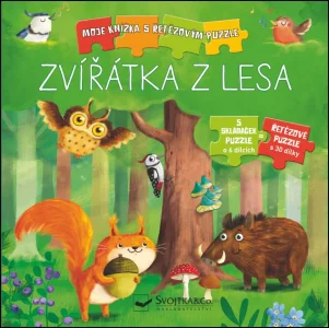 Moje knížka s řetězovým puzzle: Zvířátka z lesa