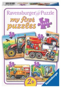 Moje první puzzle Dopravní stroje 4v1 (2,4,6,8 dílků)