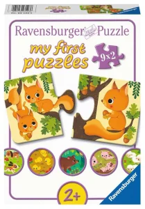 Moje první puzzle Zvířátka a mláďátka 9x2 dílků