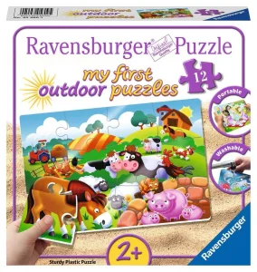 Moje první outdoor puzzle Zvířátka na farmě 12 dílků 