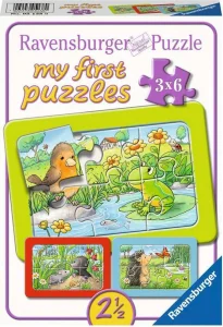 Moje první puzzle Zvířátka ze zahrady 3x6 dílků