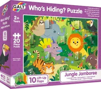Okénkové puzzle Džungle 20 dílků