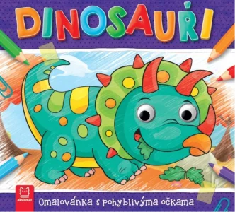 Omalovánky s pohyblivýma očkama - Dinosauři