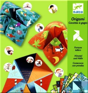 Origami Nebe, peklo, ráj (zelená)