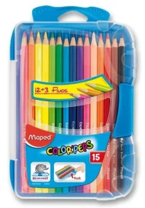 Pastelky trojhranné Color'Peps Smart Box 15ks