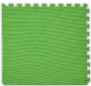 Pěnový koberec tl. 2 cm - světle zelený 1 díl s okraji