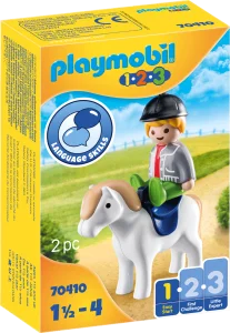 PLAYMOBIL® 1.2.3 70410 Chlapec s poníkem