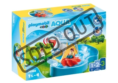 PLAYMOBIL® 1.2.3. Aqua 70268 Vodní mlýn s kolotočem 