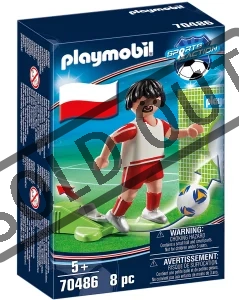 PLAYMOBIL® Soccer 70486 Národní hráč Polsko