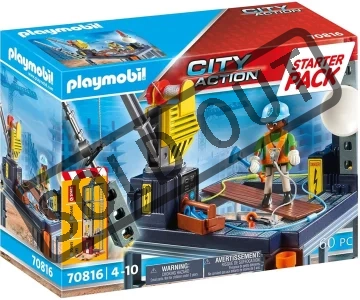 PLAYMOBIL® City Action 70816 Starter Pack Stavba s lanovým navijákem