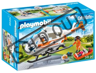 PLAYMOBIL® City Life 70048 Záchranářská helikoptéra