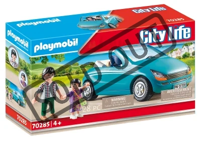 PLAYMOBIL® City Life 70285 Tatínek s dítětem a kabrioletem 