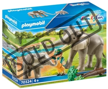 PLAYMOBIL® Family Fun 70324 Sloni ve venkovním výběhu 