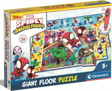 Podlahové puzzle s interaktivním perem Spidey a jeho úžasní přátelé 24 dílků