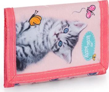 Dětská textilní peněženka Kočka