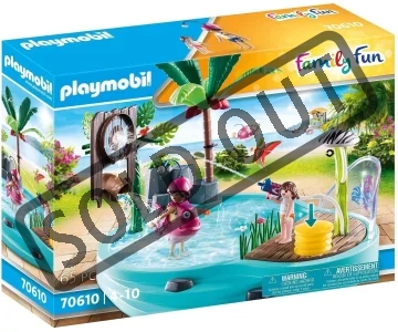 PLAYMOBIL® Family Fun 70610 Zábavný bazén s vodní stříkačkou
