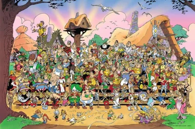 Puzzle Asterix a Obelix: Rodinná fotka 3000 dílků
