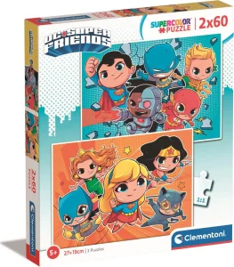 Puzzle DC Super Friends 2x60 dílků