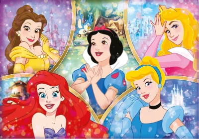 Puzzle Nejkrásnější Disney princezny 180 dílků