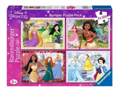 Puzzle Disney: Princezny 4x100 dílků