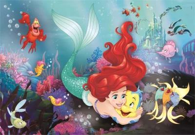 Puzzle Disney princezny: Malá mořská víla MAXI 24 dílků