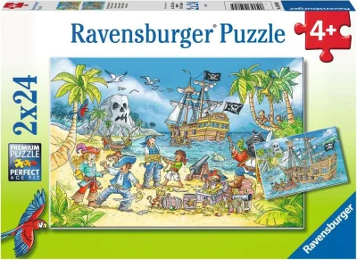 Puzzle Dobrodružný ostrov 2x24 dílků